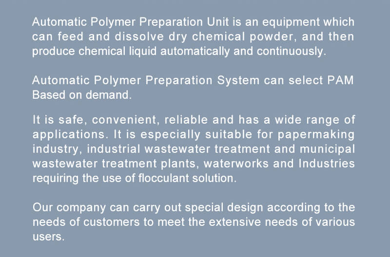 500L Automatic Polymer Preparation Unit